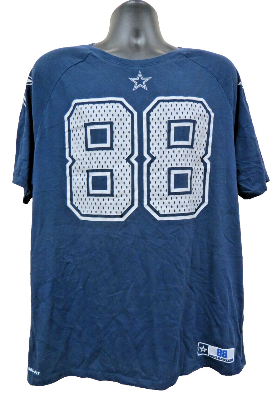 Nike Dallas Cowboys Dez Bryant 88 Dri Fit Shirt Mens XL Jersey T-Shirt Navy